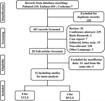 Prognostic value of ventricular longitudinal strain in patients undergoing transcatheter aortic valve replacement: A systematic review and meta-analysis